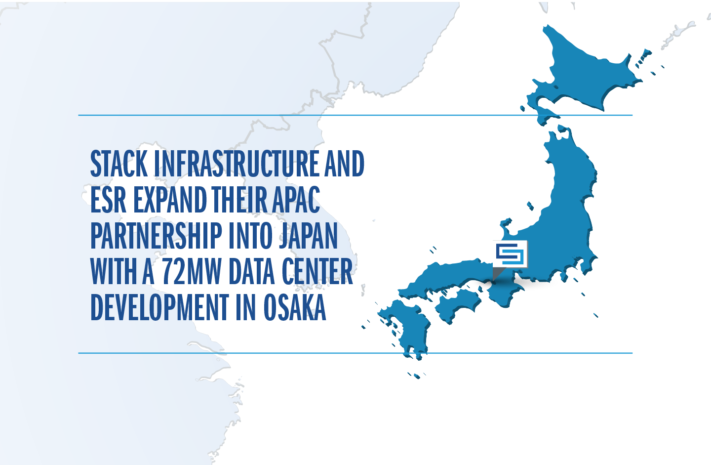 STACK Infrastructure and ESR expand their APAC partnership into Japan with a 72MW data center development in Osaka