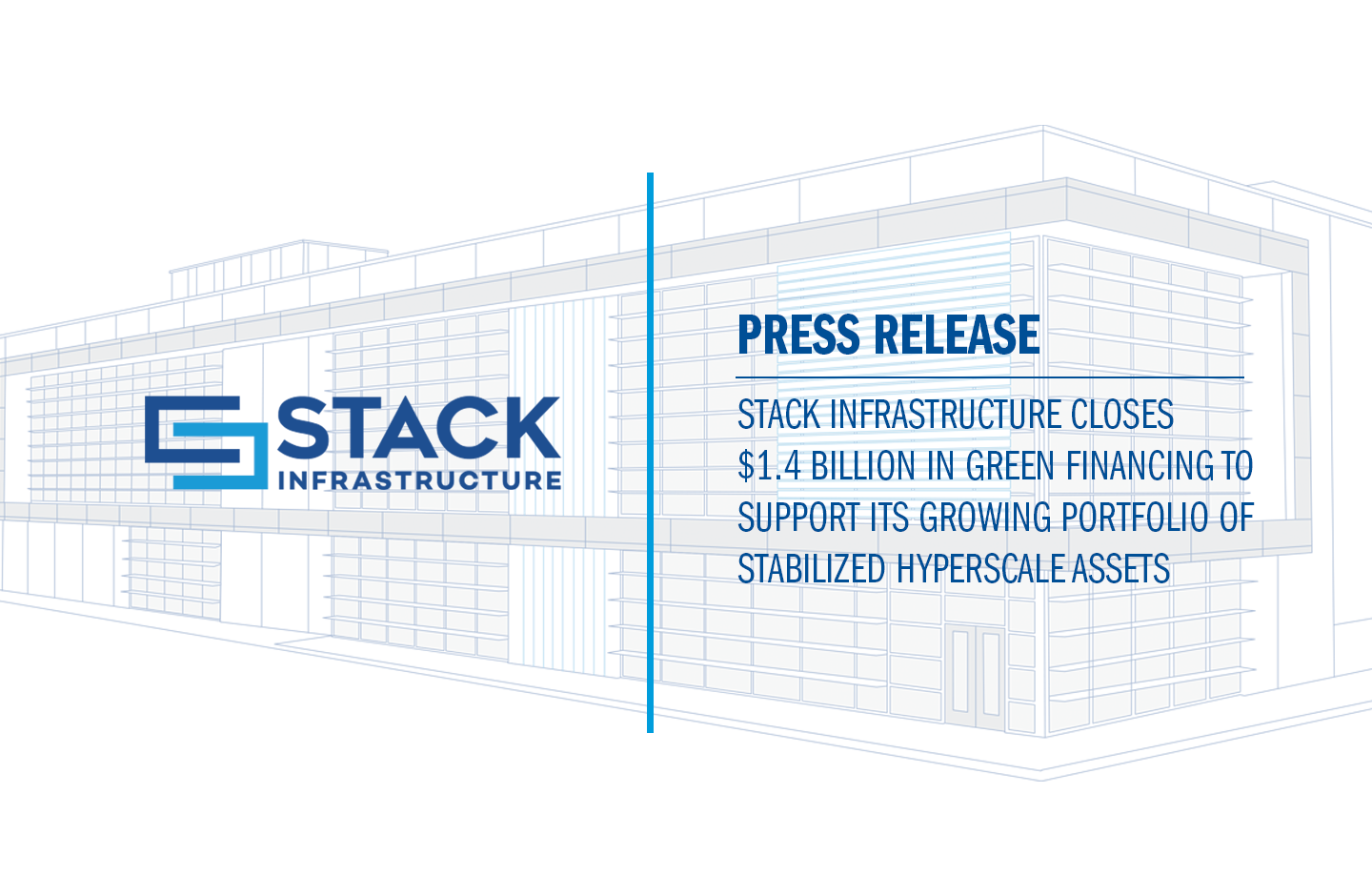 STACK Infrastructure Closes $1.4 Billion in Green Financing to Support its Growing Portfolio of Stabilized Hyperscale Assets