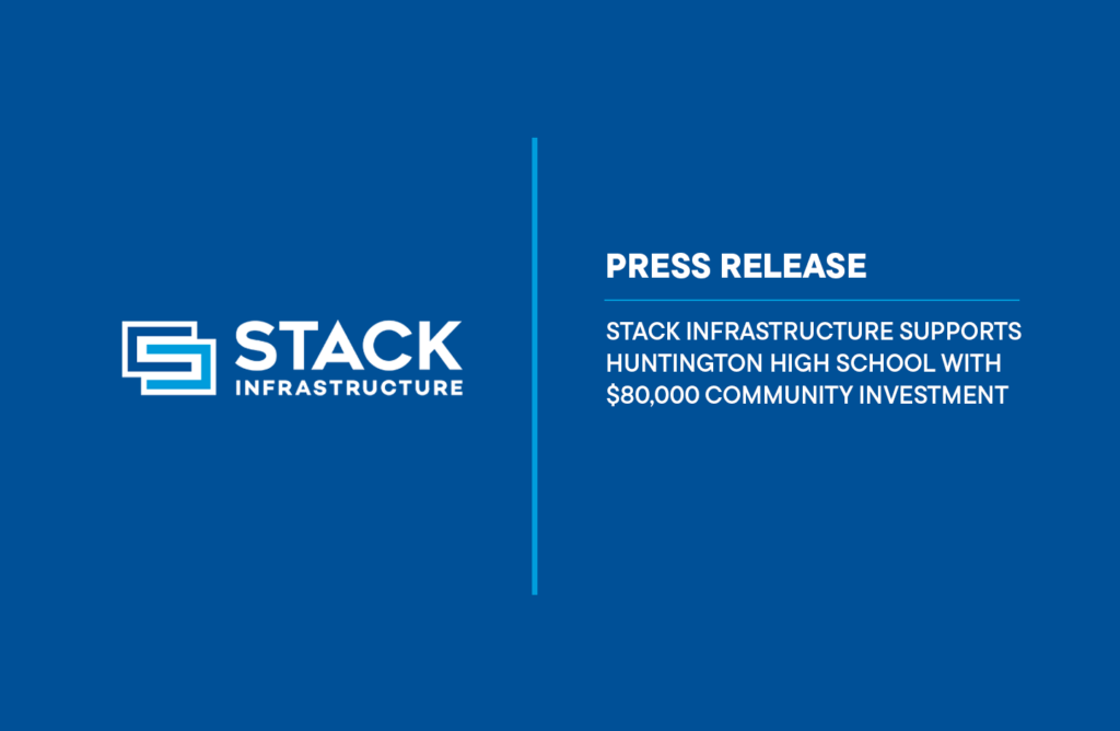 STACK Infrastructure Supports Huntington High School with $80,000 Community Investment